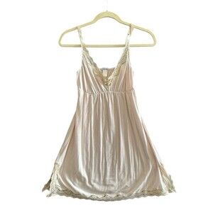 Eberjey Women Babydoll Nightgown Sz M Pink Chemise Romantic Fairy Soft Stretch
